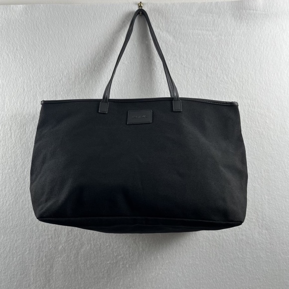 CLEOBELLA Canvas Tote | Black | Zipper Top NWOT - Picture 1 of 9